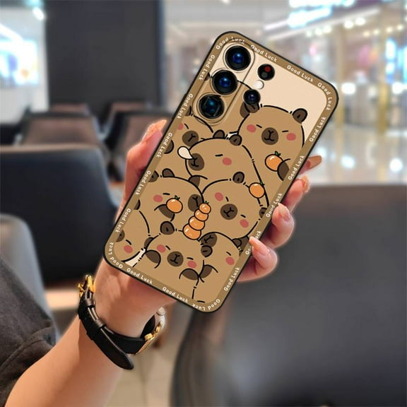 KDY-Phone Case For Samsung Galaxy S25 Ultra, Cute Dirt-resistant Phone Pouch Anti-dust Protective Silicone Cartoon TPU Graffiti Shockproof Waterproof Soft case Full wrap Fashion Design
