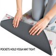 thumbnail image 3 of Rainbow Princess Castle Pattern Hot Yoga Mat Towel Non Slip for Hot Yoga - Quick-Drying Yoga Mat Cover with 4 Corner Pockets with Travel Bag - Hot Yoga Towel Non Slip 70"x26", 3 of 6