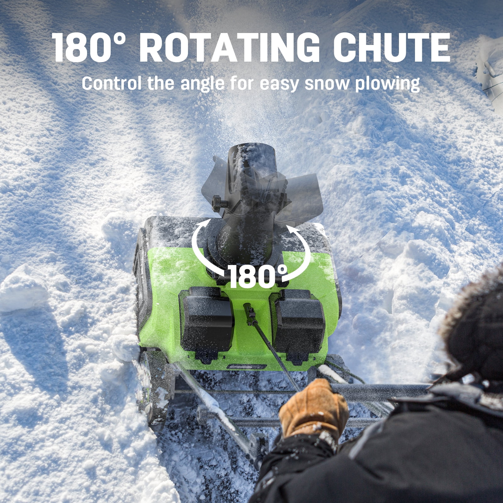 Steelite 2x21V Cordless Snow Blower, 20" Snow Thrower with Brushless Motor,850 lbs/Min Electric Snow Remove Machine with 2 x4.0 Ah Batteries & Charger