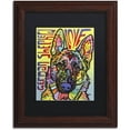 thumbnail image 1 of Trademark Fine Art 'German Shepherd Luv' Canvas Art by Dean Russo, Black Matte, Wood Frame, 1 of 1