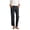 Black, variant on Women's Daily Elastic Waist Straight Leg Pants with Pockets Solid Loose