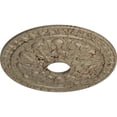 thumbnail image 3 of Ekena Millwork 18"OD x 3 1/2"ID x 1 3/8"P Warsaw Ceiling Medallion (Fits Canopies up to 3 1/2"), Hand-Painted Gobi Desert Crackle, 3 of 6
