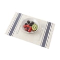 thumbnail image 1 of Pvc Sets de Table à Manger Set de Table Imperméable Résistant à la Chaleur Élégant Motif Rayé Idéal pour la Maison Cuisine Sets de Table Étanches, 1 of 8