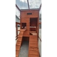 thumbnail image 6 of Omitree 90.6" Large Backyard Wood Chicken Coop Hen House Nesting Box & Run & Cleaning Tray New, 6 of 9