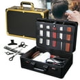 thumbnail image 4 of ToppiJoy Hairdresser Case with Lock Fireproof Metal Storage Organizer for Travel Salon Heavy-Duty Makeup Kit, 4 of 11