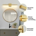 KAISITE Modern Bathroom Vanity Light 24 inch Dimmable Gold Bathroom ...
