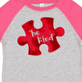 thumbnail image 4 of Inktastic Autism Awareness Be Kind Red Puzzle Piece Boys or Girls Toddler T-Shirt, 4 of 5