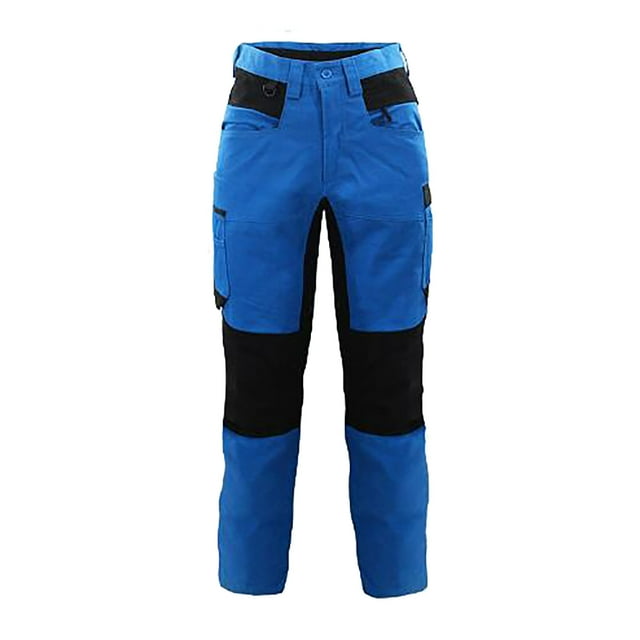 2DXuixsh Pantalon pour Hommes Pantalon de Travail pour Hommes Fabriqué en Tissu Canevas Robuste avec Espace Cargo Facilité de Mouvement Coupe Classique Pantalon de Gym pour Hommes Bleu Taille 38
