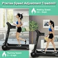 thumbnail image 3 of Gymax Folding Electric Treadmill 3.0HP Exercise Running Machine w/ App Control Silver, 3 of 10
