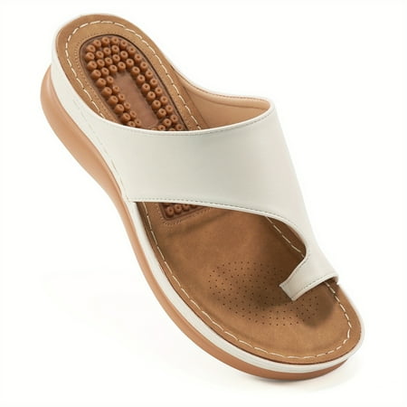

Women s with Arch Support Comfy Massage Wedge Slide Sandals