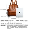 thumbnail image 2 of Mochila de Mujer Bebeay Bolso Hombro Antirrobo Impermeable Cuero de PU Gran Capacidad, 2 of 3