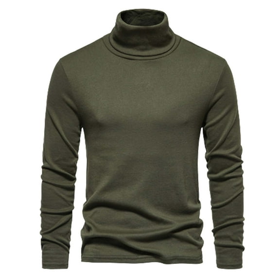 Baqcunre Knit Sweater Solid Color Round Neck Long Sleeve Pullover Sweater Men's Sweater Men's Tops,L,Mens Sweaters And Pullovers,Mens Sweater,Long Sleeve Shirts For Men,Mens Clothes,,Army Green