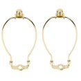 thumbnail image 4 of Golden Metal Lampshade Horn Bracket for Home Use Stable Durable and Easy to Install 2 Sets, 4 of 5
