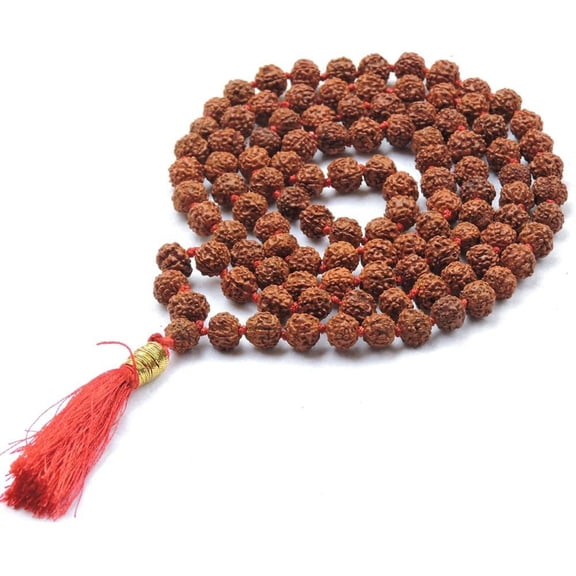 HealthGoodsIn - Meditation (Japa) Rudraksha Mala with 108   1 beads (8-9 mm Sized Beads) - Pack of 1 Mala