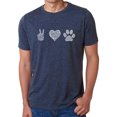 thumbnail image 1 of Men's Premium Blend Word Art T-shirt - Peace Love Dogs, 1 of 2