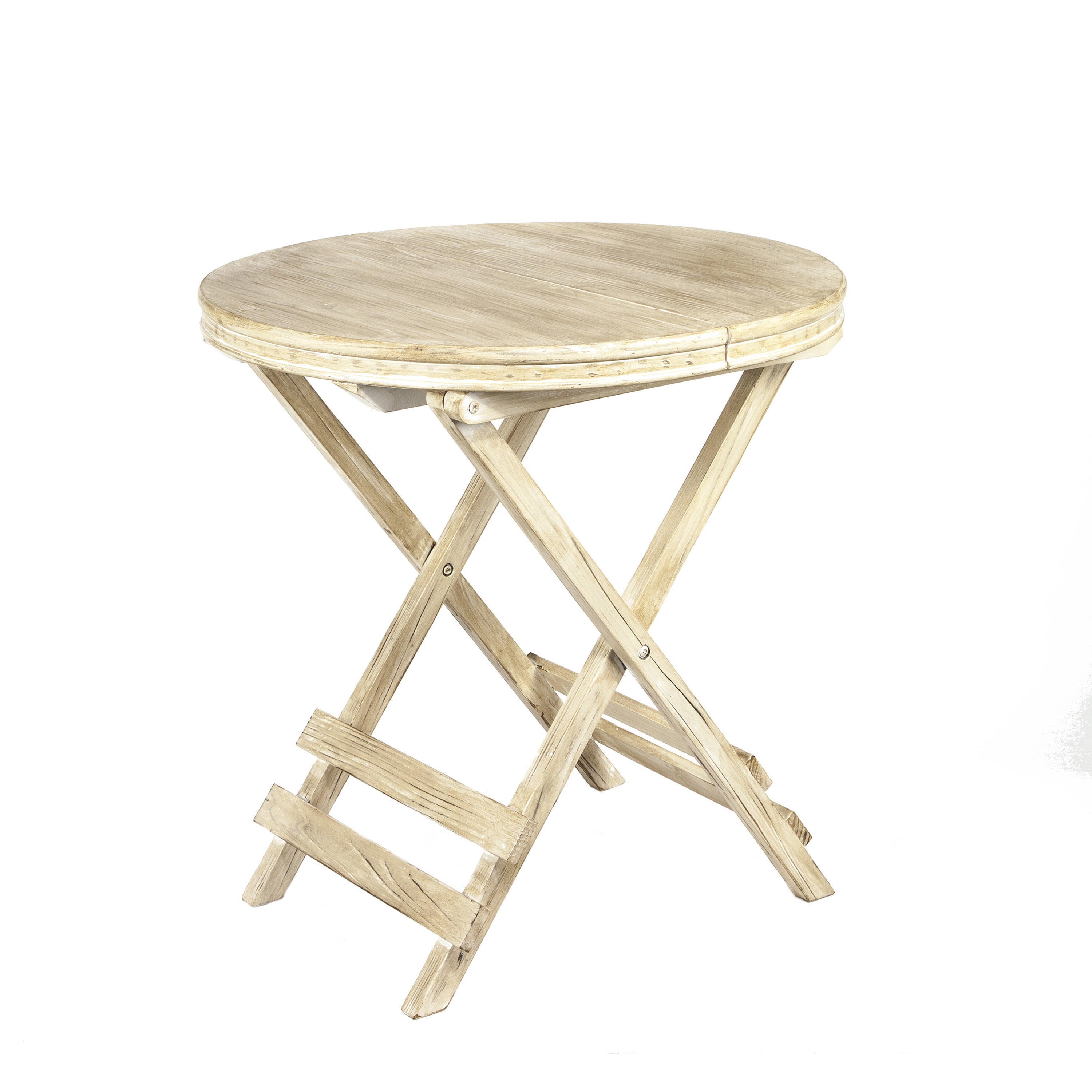 29 Inch Tall 28 Inch Diameter Foldable Round Wood Table Walmart Com