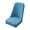 Blue, variant on Large Arc Chair Cover, Half-Pack Stretch Dining Seat Protector for Curved Back Chairs, Non-Slip Flock Fabric, 16x20in