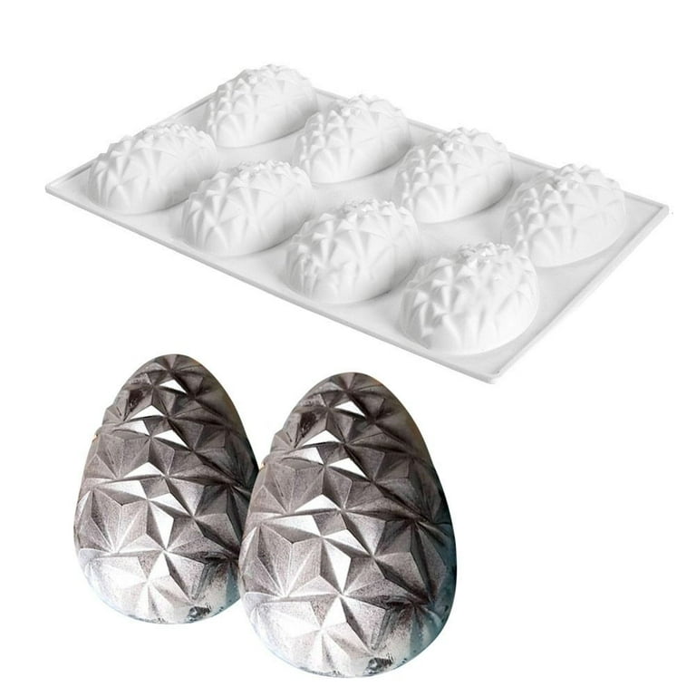3D 8-Cavity Silicone Easter Egg Mold