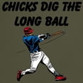 thumbnail image 3 of CafePress - Chicks Dig The Long Ball Light T Shirt - Men's Classic Graphic Cotton T-Shirt, 3 of 4