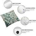 thumbnail image 4 of BANET Pillow Covers ,Teal Green Throw Pillows Case,Seasonal Floral Farmhouse Decor Cushion Covers for Home Sofa Bed Couch White, 4 of 5