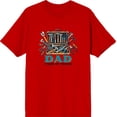 thumbnail image 3 of Dad Fixer Of Things
 Adult Red Crew Neck Short Sleeve Tee-3XL, 3 of 4