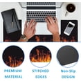 thumbnail image 3 of Fire Flames Large Gaming Mouse Pad,Waterproof Desk Mat for Desktop,Non-Slip Rubber Base Mousepad with Stitched Edges for Laptop Office and Home 35.4X15.7 Inch, 3 of 6