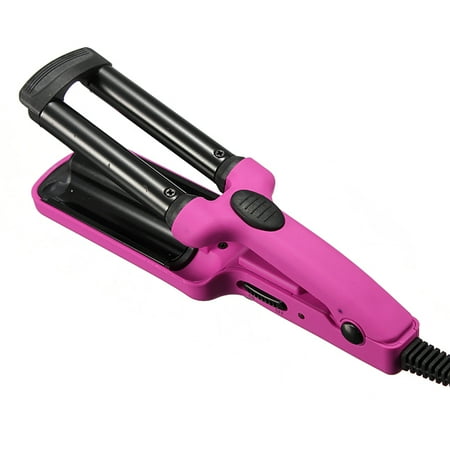 3 Barrel Curling Hair Flat Crimper Tongs Clamp Waver Wave Curler