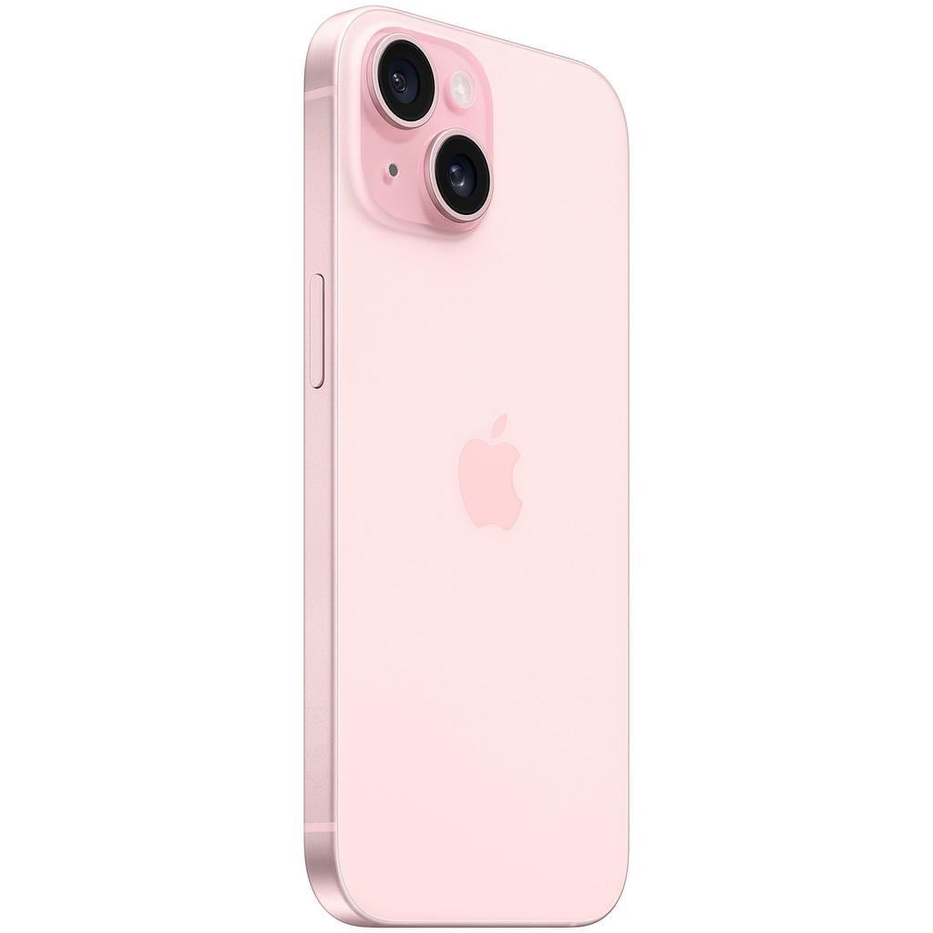 Restored Apple iPhone 15 256GB Pink Fully Unlocked Bundle with 10,000 mAh Powerbank & Bluetooth Headphones (Refurbished)