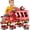 Red, variant on Friction Power Vehicle Toy Car Set Toddler Fire Engine Toys For Boys Girls Carrier Truck Transport Cars Firefighter Vehicles