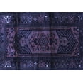 thumbnail image 1 of Ahgly Company Machine Washable Indoor Rectangle Persian Blue Traditional Area Rugs, 4' x 6', 1 of 4