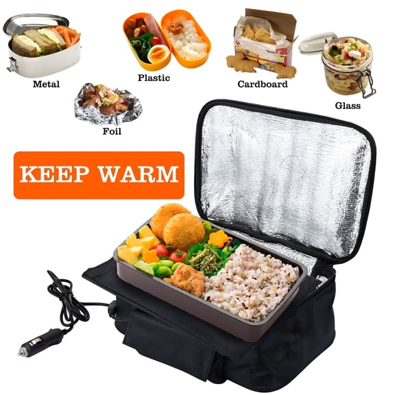 HIBIBUD Heating Lunch Box,Portable Food Warmer Lunch Box for Work,Personal Mini Oven for Travel/Bedroom