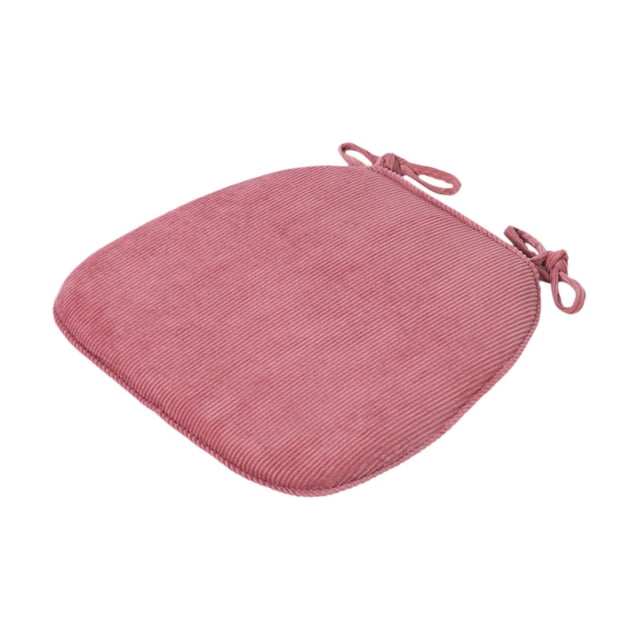 Cojín de pana para silla, cojín de asiento con lazos, cojín de meditación, cojín para taburete, cojín para silla para cocina, interior, exterior, Rosa