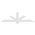 thumbnail image 4 of 96"W x 28"H x 4"D x 6"F, 7/12 Pitch, Kennewick Architectural Grade PVC Gable Bracket, 4 of 8