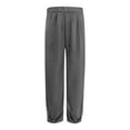 thumbnail image 4 of Women's Slim Fit Ankle Casual Trousers - Polyester Stretch Pants for Spring/Summer, S-XXXL, 4 of 4