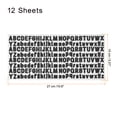 thumbnail image 2 of Uxcell 2500pcs 12 Hojas de Pegatinas de Letras, 1/2" Vinilo Impermeable Letras Autoadhesivas para Uso en Interiores/Exteriores, Negro, 2 of 6
