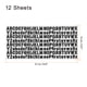 thumbnail image 2 of Uxcell 2500pcs 12 Hojas de Pegatinas de Letras, 1/2" Vinilo Impermeable Letras Autoadhesivas para Uso en Interiores/Exteriores, Negro, 2 of 6