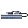 thumbnail image 2 of Adaptador USB C Multipuerto Perfke Estación de Acoplamiento Adaptador LAN Gigabit Ethernet de Aluminio, 2 of 9
