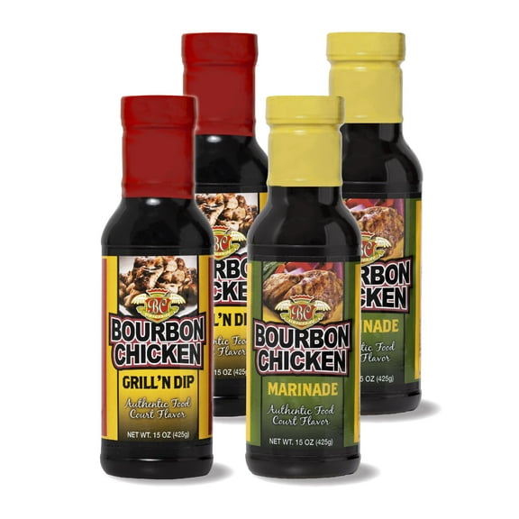 BC Original Bourbon Chicken Combo Kit (Grill n Dip Sauce   Marinade), 4 Pack
