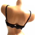 thumbnail image 4 of Victoria's Secret For Love & Lemons Black Floral Lace Trim Bralette Top Size X-Large NWT, 4 of 4