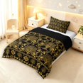 thumbnail image 2 of Homewish Black Gold Tree Of Life Twin Comforter Sets,Aztec Exotic Style Bedding Set,Black Reversible,2pcs,1 Comforter and 1 Pillowcase, 2 of 7