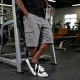 thumbnail image 5 of Dwellite Twill Cargo Shorts for Men Casual Classic Bermuda Shorts with Pockets Drawstring Comfort Big and Tall Pant Gray L, 5 of 5