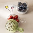 thumbnail image 4 of Cesta de drenaje con mango ergonómico, diseño de doble capa engrosado, colador de cocina, cesta coladora para lavar frutas y verduras., 4 of 7