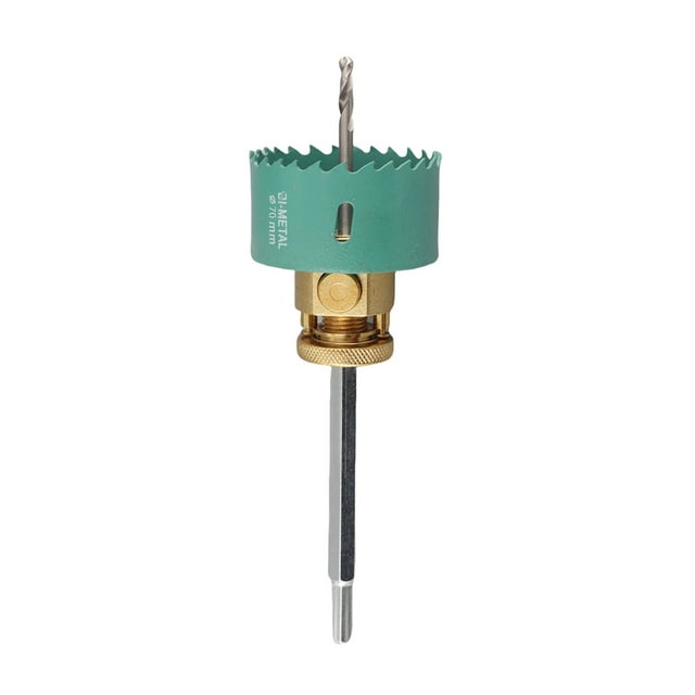 Recessed Lights Hole Saw Can Light Hole Saw Universal Hex Handle Interface High Strength Alloy Steel Quick Disassembly Connecting Rod for Ceiling Drywall Drilling