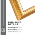 thumbnail image 2 of 16x32 Shadow Box Frame Gold | 1.75 Inches Deep Real Wood Traditional Shadowbox Display Frame | UV, 2 of 7