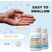 Puregen Labs Ferrous Sulfate Tablets 325 mg 200 Count