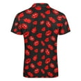 thumbnail image 7 of YUEHUA Mens Valentine's Day Polo Shirts Quick Dry Short Sleeve Heart Print Golf T Shirt Performance Moisture Wicking Casual Workout, 7 of 7