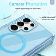 thumbnail image 3 of Dteck Built-in Screen Protector Case for Samsung Galaxy S24 Ultra,Compatible with Mag-Safe Slim TPU+PC Full-Body Stylish Shockproof Protective Transparent Cover,Blue, 3 of 7