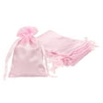 thumbnail image 1 of Bolsas de regalo de satén Uxcell con cordón, (3.5" x 2.8", Rosa) (6Pcs), Bolsas de regalo de satén con cordones, Adecuadas para - Boda/Festival/Cumpleaños/Celebración, 1 of 7