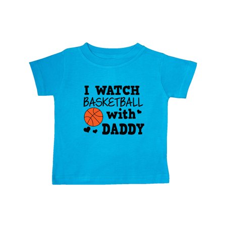 

Inktastic I Watch Basketball with Daddy Gift Baby Boy T-Shirt