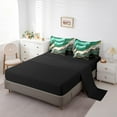 thumbnail image 3 of YST Green Marble 7-Piece Abstract Art Bedding Set, Stone Pattern, King Size Comforter Set, 3 of 4